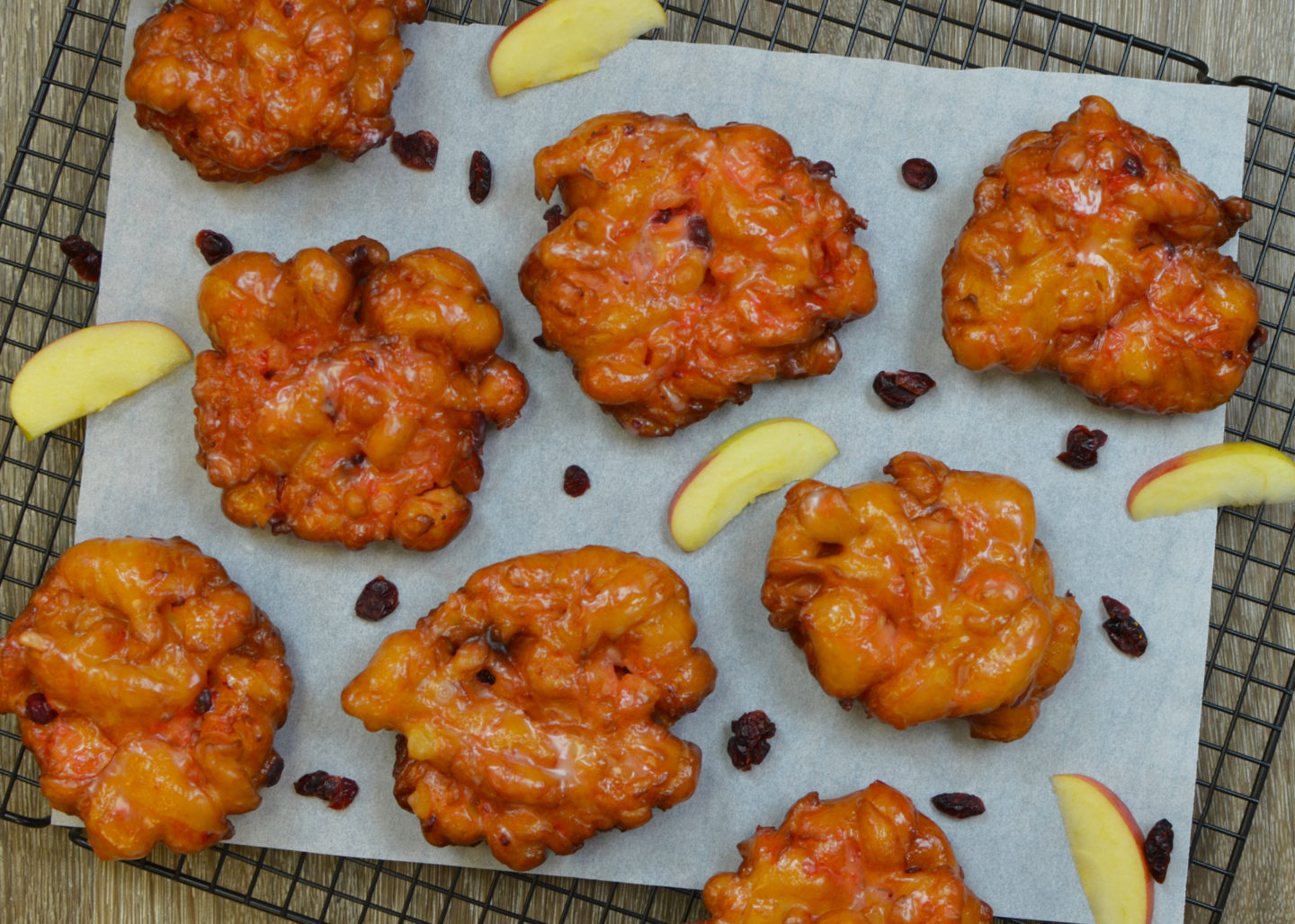 Apple Cranberry Fritters