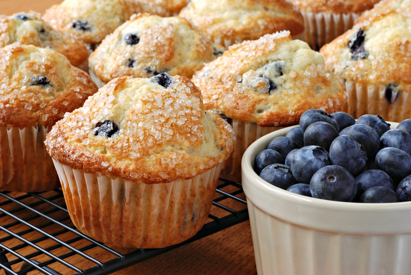 Muffins Aux Bleuets (Sans Gluten)