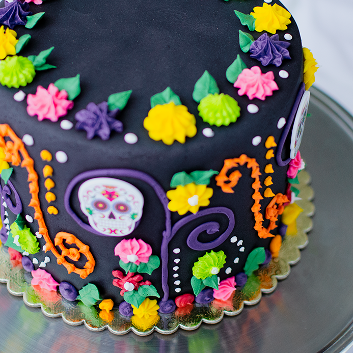 holiday recipes, dia de los muertos cake