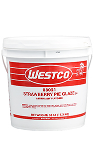 pail of Strawberry Pie Glaze 08021