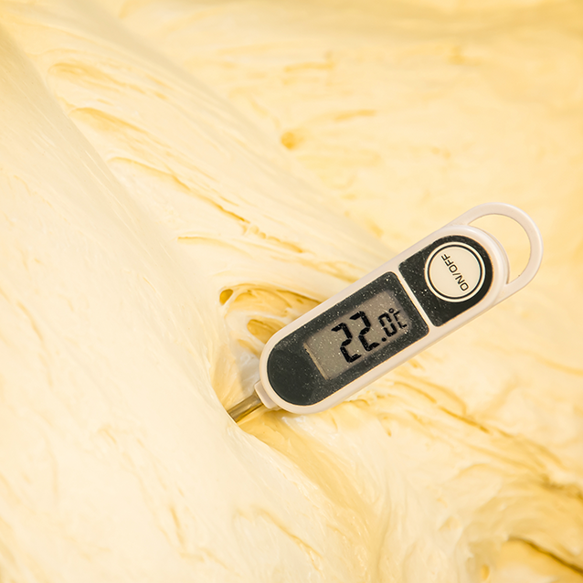 Dough being raised by yeast