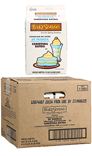 packaging of Non Dairy Vanilla Whipped Topping 09695