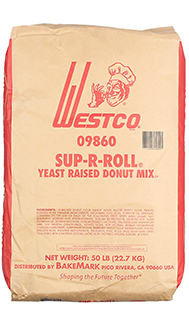 bag of Sup-R-Roll Yeast Raised Donut Mix 09860