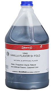 tub of 5 Fold Liquid Vanilla Flavor 12045