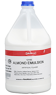 tub of Liquid Almond Emulsion 12195