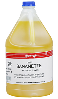 tub of Bananette Liquid Flavor 12282