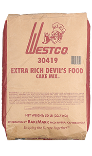 bag of Extra Rich Devil's Food Cake Mix 30419