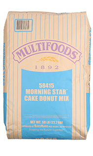 bag of Morning Star Cake Donut Mix 58415