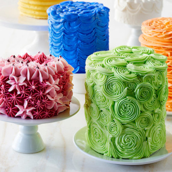 mini cakes icing