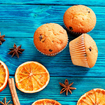 orange muffins