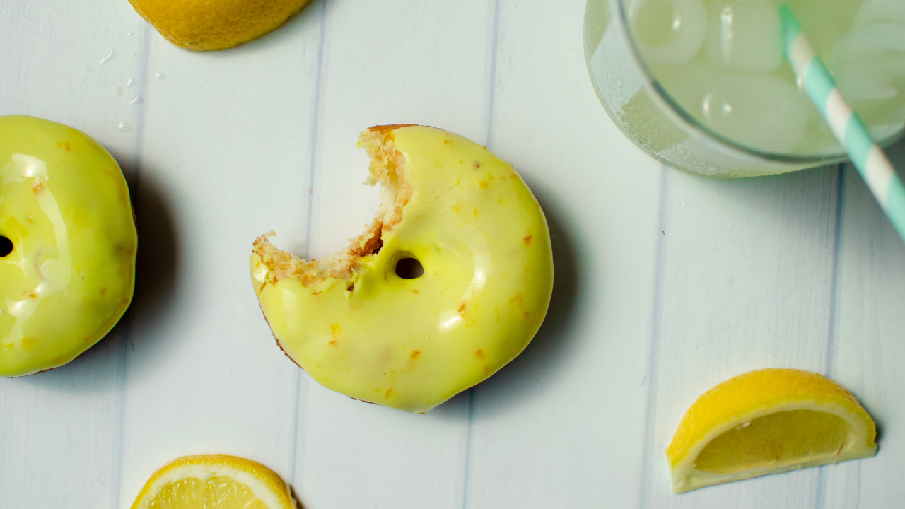 Pineapple Lemonade Cake Donuts