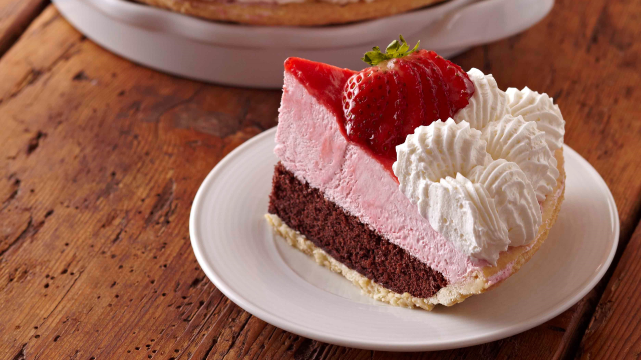 Strawberry Black Bottom Pie