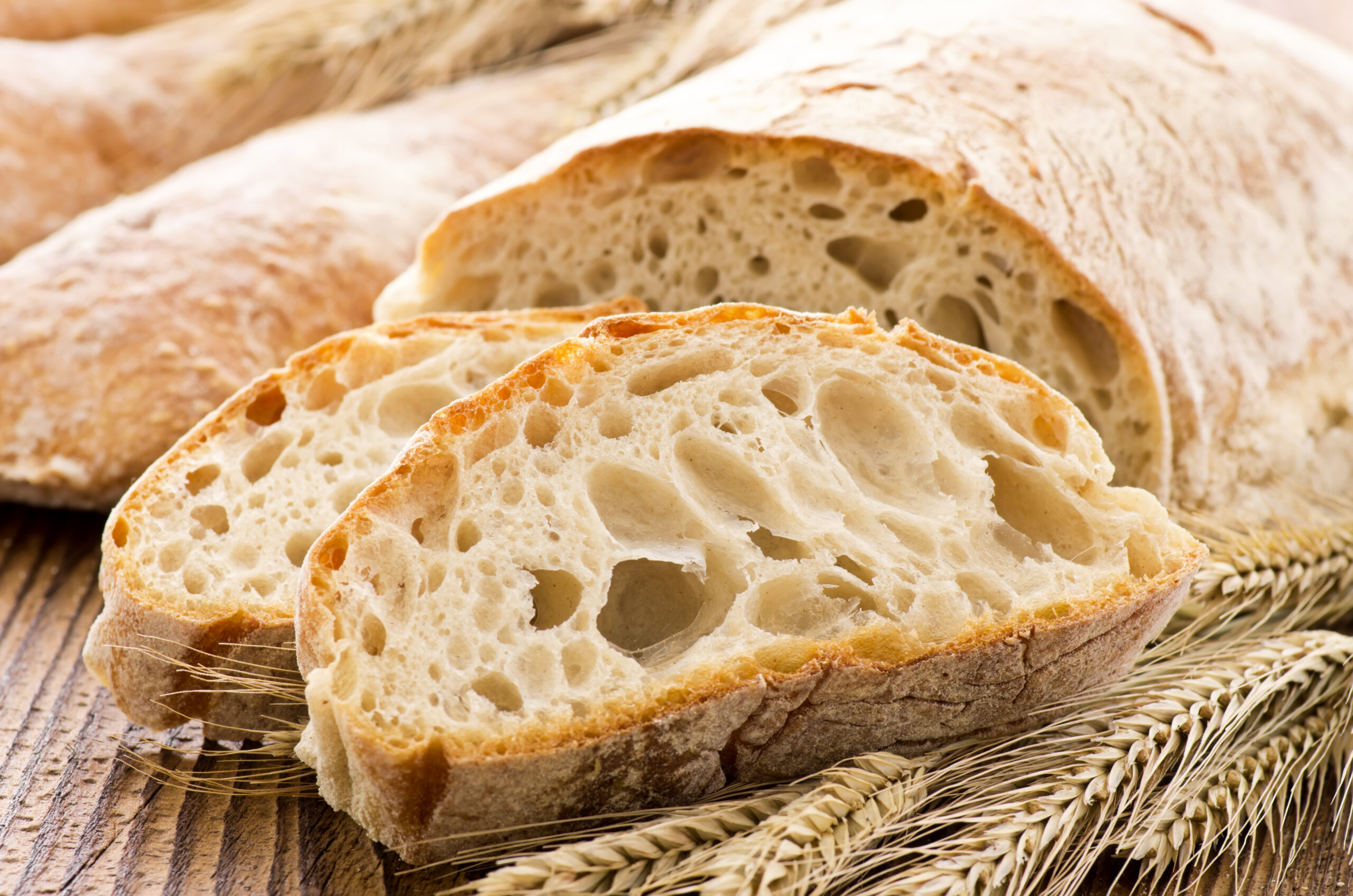 slices of bread with wheat