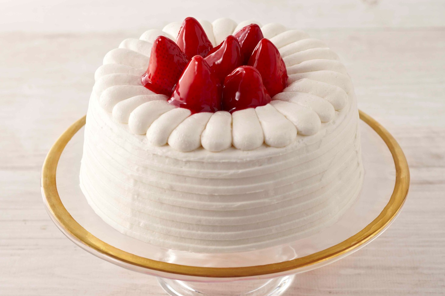 Fresh Strawberry Angel Cake