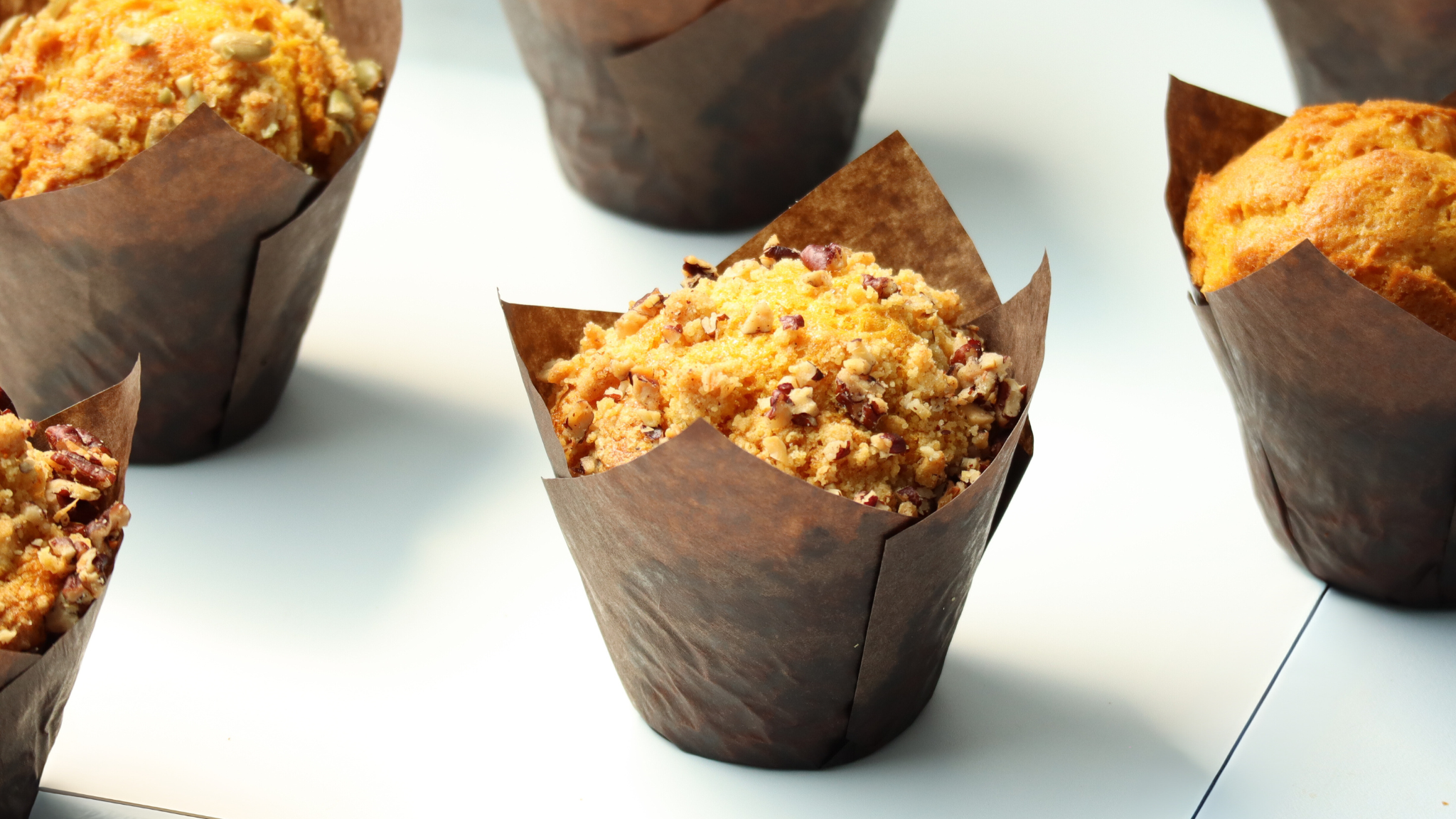 Pumpkin Spice Walnut Muffins